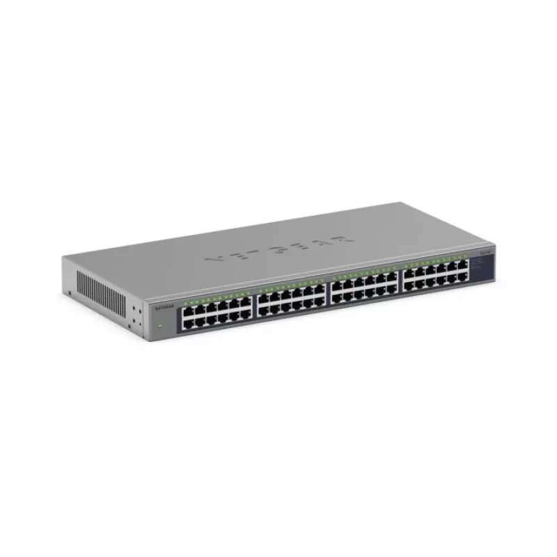 NETGEAR GS748 hallitsematon Gigabit Ethernet (10/100/1000) harmaa