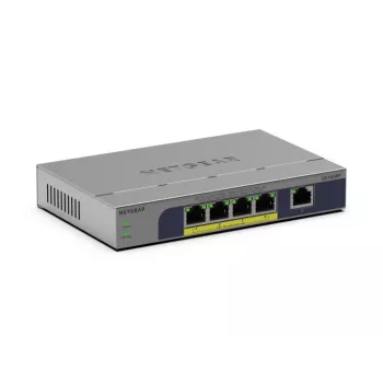 NETGEAR GS105PP hallitsematon Gigabit Ethernet (10/100/1000) Power over Ethernet (PoE) pöytä-/seinäasennus harmaa