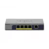 NETGEAR GS105PP hallitsematon Gigabit Ethernet (10/100/1000) Power over Ethernet (PoE) pöytä-/seinäasennus harmaa