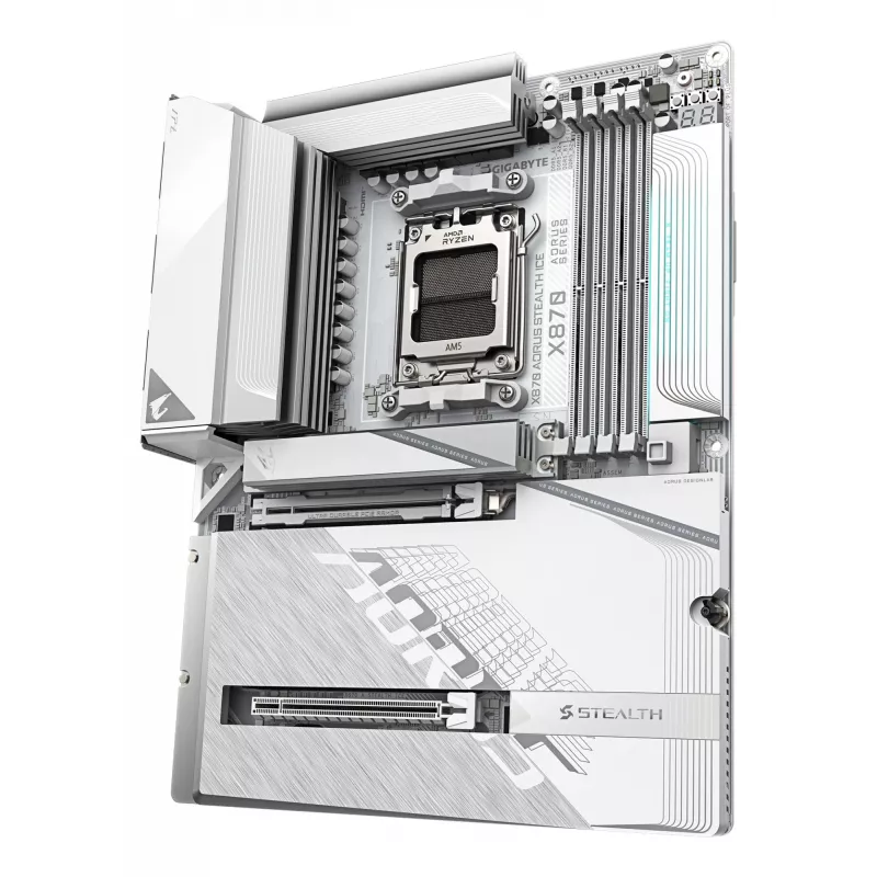 Emolevy GIGABYTE X870 AORUS STEALTH ICE, AMD AM5, ATX