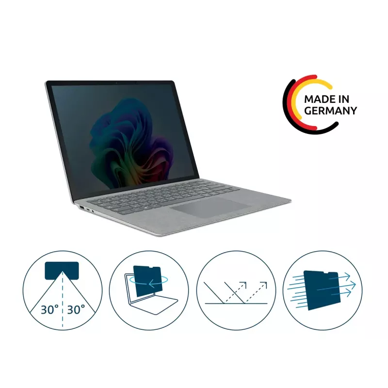Kensington 2-suuntainen irrotettava näytönsuojakalvo Surface Laptop Go 1/2/3 -laitteelle