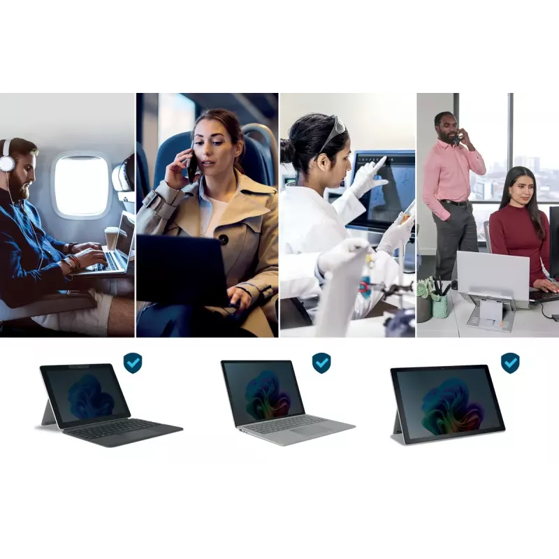 Kensington 2-suuntainen irrotettava näytönsuojakalvo Surface Laptop Go 1/2/3 -laitteelle