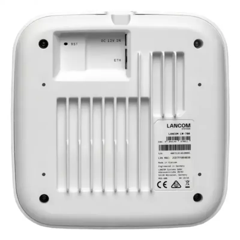 Langaton tukiasema Lancom LANCOM LW-700 — Dualband 2,4/5 GHz, PoE, 2,5 Gbps Ethernet, AES/TKIP/WEP-suojaus