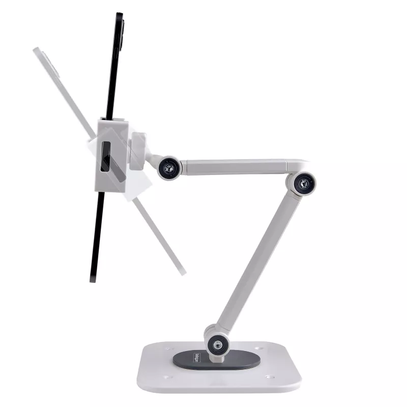 StarTech.com säädettävä tablettiteline työpöydälle – seinäkiinnitteinen – kapasiteetti 1 kg – ergonomisesti nivelletty yleismallinen tablettiteline – tablettipidike työpöydälle kääntyvä/kiertyvä/pyörivä