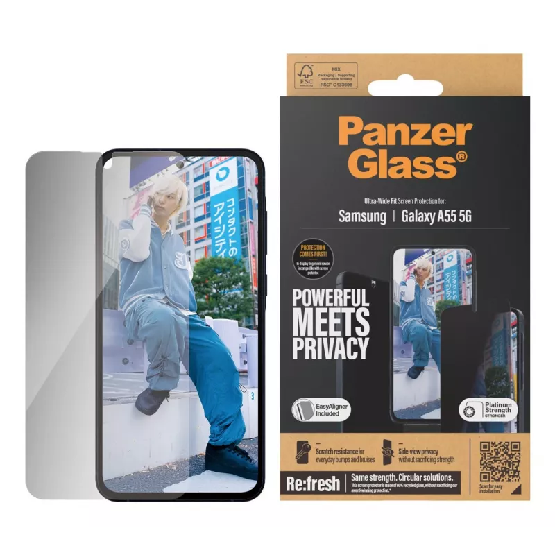 PanzerGlass P7358 puhelimen näytönsuoja/takakotelosuoja yksityisyyskalvo Samsung 1 kpl