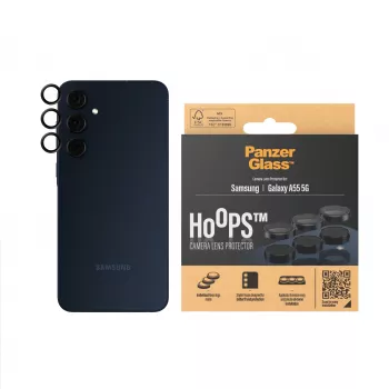 PanzerGlass ® Hoops® kameran linssinsuoja musta Samsung Galaxy A55 5G