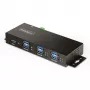 StarTech.com 5G7AINDRM-USB-A-HUB USB-keskitin USB 3.2 Gen 1 (3.1 Gen 1) Type-B 5000 Mbit/s musta