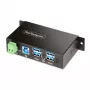 StarTech.com 5G4AINDRM-USB-A-HUB USB-keskitin USB 3.2 Gen 1 (3.1 Gen 1) Type-B 5000 Mbit/s musta