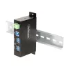 StarTech.com 5G4AINDRM-USB-A-HUB USB-keskitin USB 3.2 Gen 1 (3.1 Gen 1) Type-B 5000 Mbit/s musta