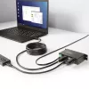 StarTech.com 5G4AINDRM-USB-A-HUB USB-keskitin USB 3.2 Gen 1 (3.1 Gen 1) Type-B 5000 Mbit/s musta