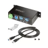StarTech.com 5G4AINDRM-USB-A-HUB USB-keskitin USB 3.2 Gen 1 (3.1 Gen 1) Type-B 5000 Mbit/s musta
