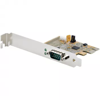StarTech.com PCI Express -sarjakortti, PCIe–RS232 (DB9) -sarjaliitäntäkortti, PC-sarjakortti 16C1050 UART, vakiomalliset tai matalat kiinnikkeet, COM-pidätys, Windows & Linux