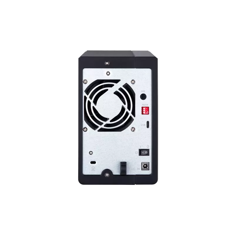 QNAP 2 Bay USB Type-C Direct Attached Storage with Hardware RAID | TR-002 | Micro | 6 GB | musta