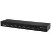 StarTech.com 8-porttinen USB–sarjaliitäntä-adapterikeskitin, USB 2.0, sarjaliitäntä, musta, alumiini, 36 W, 100 - 240 V