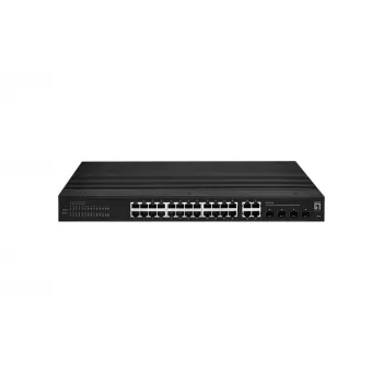Hallittava kytkin LevelOne Hilbert 28-porttinen teollinen Gigabit Smart Lite