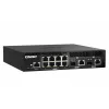 QNAP QSW-M2108R-2C hallittava L2-kytkin, 8 x 2,5GbE + 2 x 10GbE SFP+/RJ-45 -yhdistelmäporttia, puolileveä, telineeseen asennettava