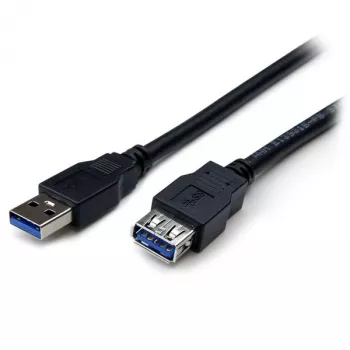 StarTech.com 2 m musta SuperSpeed USB 3.0 -jatkokaapeli A–A – M/F