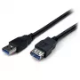 StarTech.com 2 m musta SuperSpeed USB 3.0 -jatkokaapeli A–A – M/F