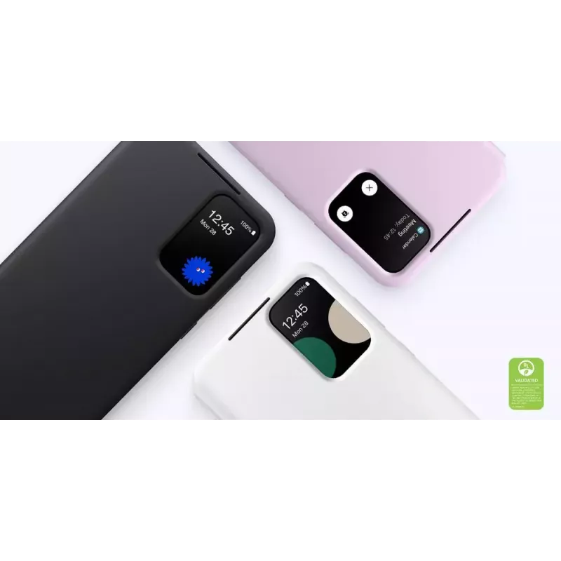 Samsung EF-ZA356CBEGWW Smart View Wallet Case -lompakkokotelo Galaxy A35 5G -puhelimelle, musta