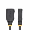 StarTech.com 18 tuumaa (0,5 m) HDMI 2.0 -jatkokaapeli, High Speed HDMI -portinsäästökaapeli, 4K 60Hz, HDMI uros–naaras-jatkoadapterikaapeli, HDMI-jatkokaapeli, M/F