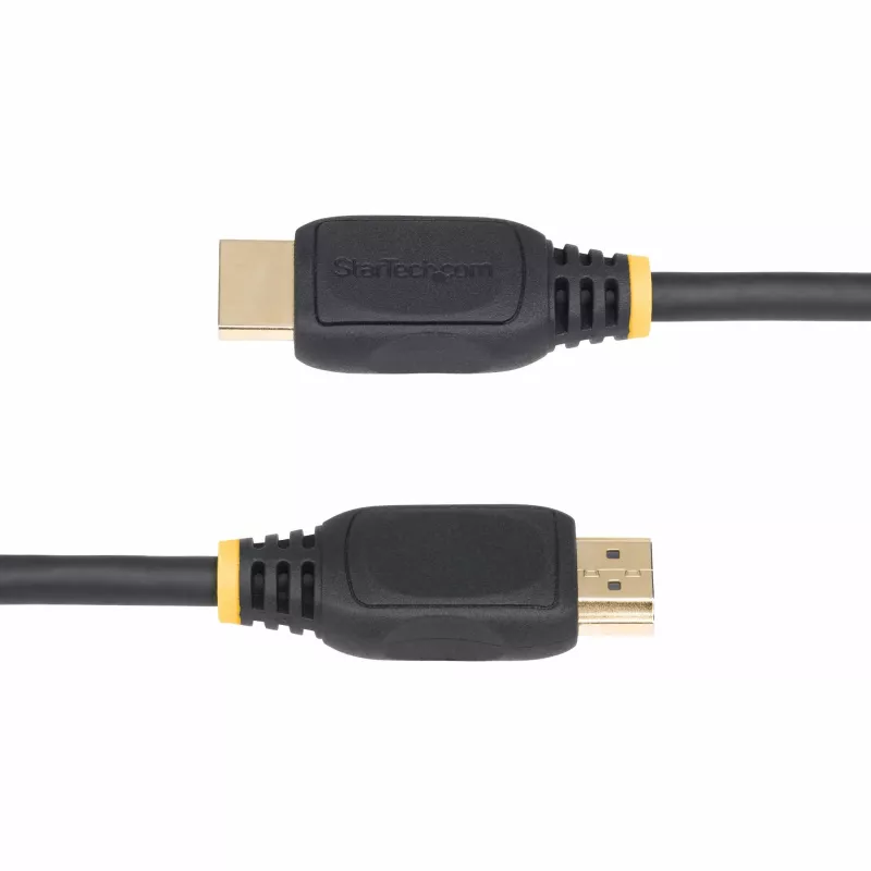 StarTech.com 18 tuumaa (0,5 m) HDMI 2.0 -jatkokaapeli, High Speed HDMI -portinsäästökaapeli, 4K 60Hz, HDMI uros–naaras-jatkoadapterikaapeli, HDMI-jatkokaapeli, M/F