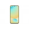 Suojakotelo Samsung Galaxy S24 FE monokromaattinen keltainen pöytätelineellä