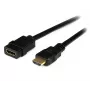 StarTech.com 2 m (6 ft) HDMI-jatkokaapeli – HDMI-uros HDMI-naaras – 4K HDMI-kaapelin jatko – 4K 30 Hz UHD HDMI-kaapeli Ethernetillä uros/naaras – High Speed HDMI 1.4 -kaapeli – HDMI-jatkokaapeli