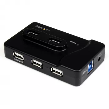 StarTech.com 6-porttinen USB 3.0 / USB 2.0 yhdistelmäkeskitin 2A latausportilla – 2x USB 3.0 & 4x USB 2.0