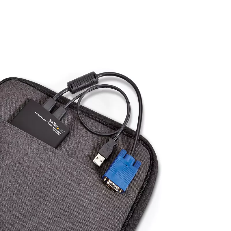 StarTech.com KVM-konsoli-USB 2.0 kannettava kannettavan tietokoneen crash cart -sovitin