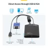 StarTech.com KVM-konsoli-USB 2.0 kannettava kannettavan tietokoneen crash cart -sovitin