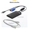 StarTech.com KVM-konsoli-USB 2.0 kannettava kannettavan tietokoneen crash cart -sovitin