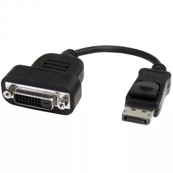 StarTech.com DisplayPort-DVI-sovitin – aktiivinen DisplayPort-DVI-D-sovitin/videomuunnin 1080p – DP 1.2 - DVI-näyttökaapelisovitin-dongle – DP-DVI-sovitin – lukittava DP-pistoke