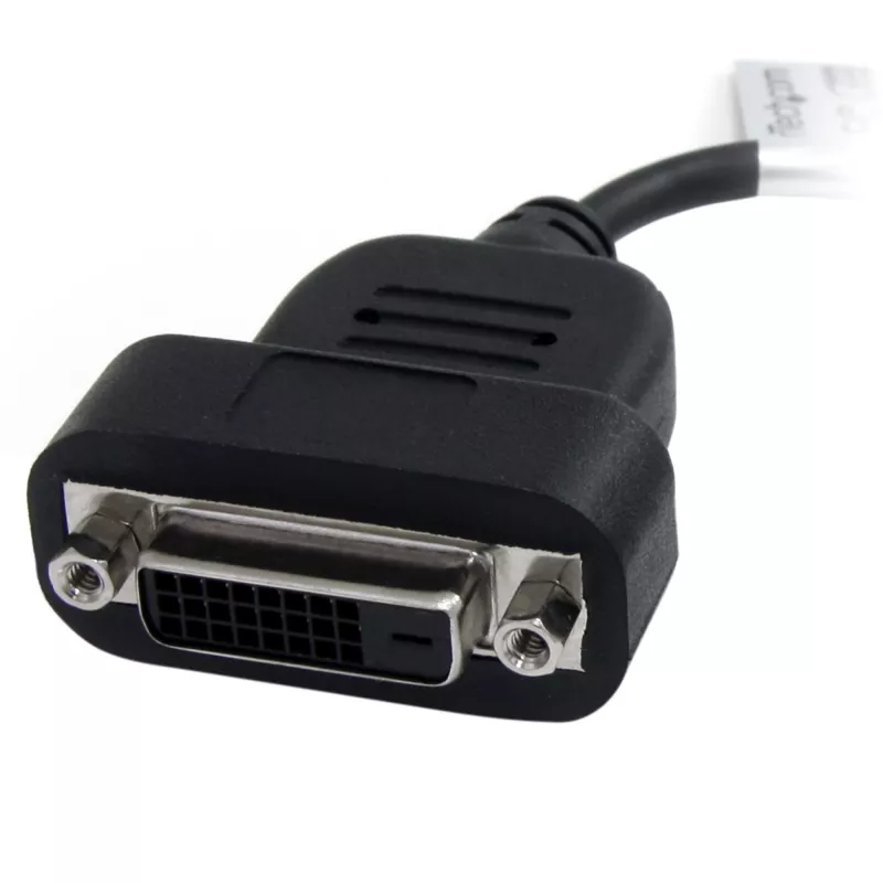 StarTech.com DisplayPort-DVI-sovitin – aktiivinen DisplayPort-DVI-D-sovitin/videomuunnin 1080p – DP 1.2 - DVI-näyttökaapelisovitin-dongle – DP-DVI-sovitin – lukittava DP-pistoke