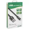 InLine Lightning USB-kaapeli, iPad, iPhone, iPod, musta/alumiini, 2 m MFi-sertifioitu