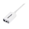 StarTech.com 3 m valkoinen USB 2.0 jatkokaapeli A-A – uros/naaras