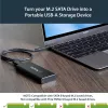 StarTech.com M.2 SSD-kotelo M.2 SATA SSD-levyille - USB 3.1 (10 Gbit/s) USB-C-kaapelilla