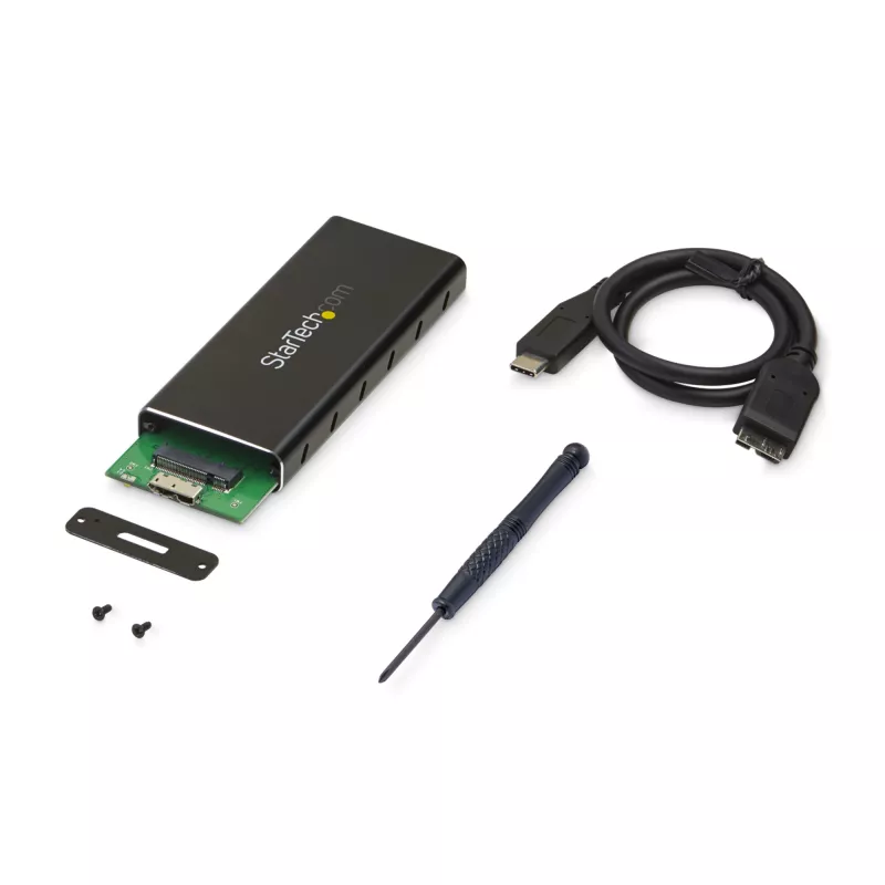StarTech.com M.2 SSD-kotelo M.2 SATA SSD-levyille - USB 3.1 (10 Gbit/s) USB-C-kaapelilla