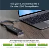 StarTech.com M.2 SSD-kotelo M.2 SATA SSD-levyille - USB 3.1 (10 Gbit/s) USB-C-kaapelilla