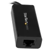 StarTech.com USB-C - Gigabit Ethernet -sovitin - musta