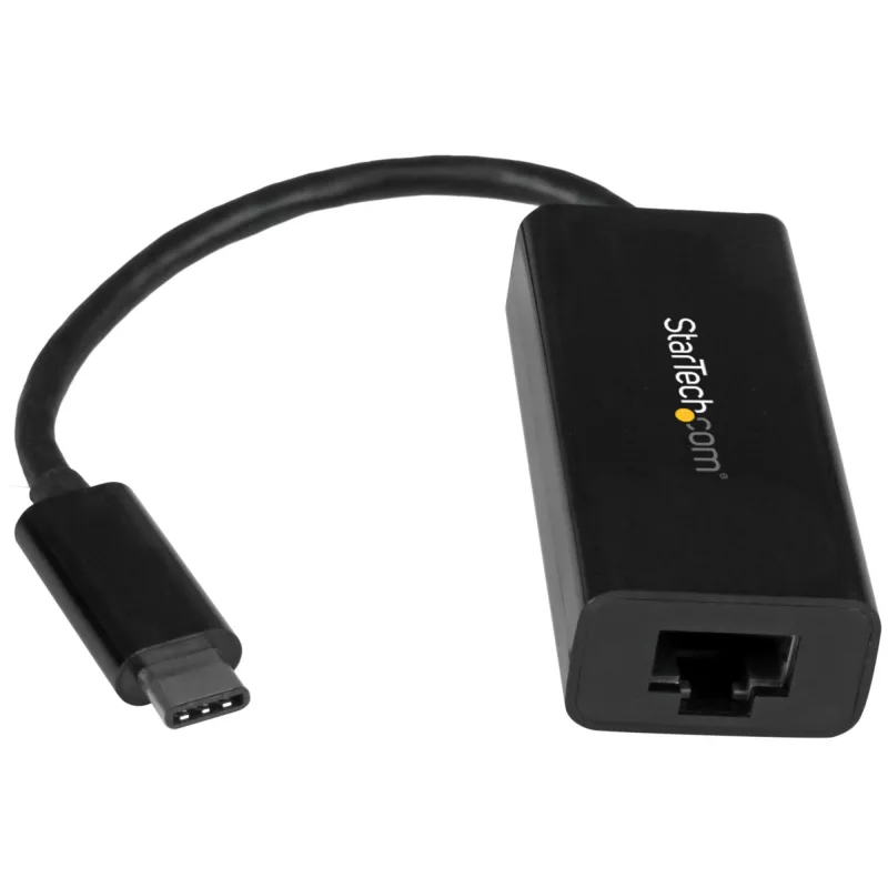 StarTech.com USB-C - Gigabit Ethernet -sovitin - musta