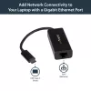StarTech.com USB-C - Gigabit Ethernet -sovitin - musta