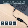 StarTech.com USB-C - Gigabit Ethernet -sovitin - musta