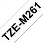 Brother TZE-M261 merkintänauha musta valkoisella