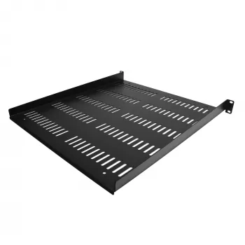 StarTech.com SHELF-1U-20-FIXED-V 1U tuuletettu palvelinkaapin hylly, 19", ulokemalli, etuasennus, 25 kg kuormitettavuus, 20" (50 cm) syvä, musta