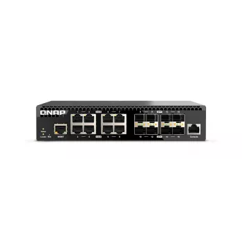 QNAP QSW-M3216R-8S8T verkkokytkin hallittava L2/L3 10G Ethernet (100/1000/10000) 1U musta
