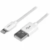 StarTech.com 1 m USB-Lightning-kaapeli – latauskaapeli iPhone/iPad/iPod – Lightning-USB-kaapeli pikalatauksella – Apple MFi -sertifioitu – valkoinen