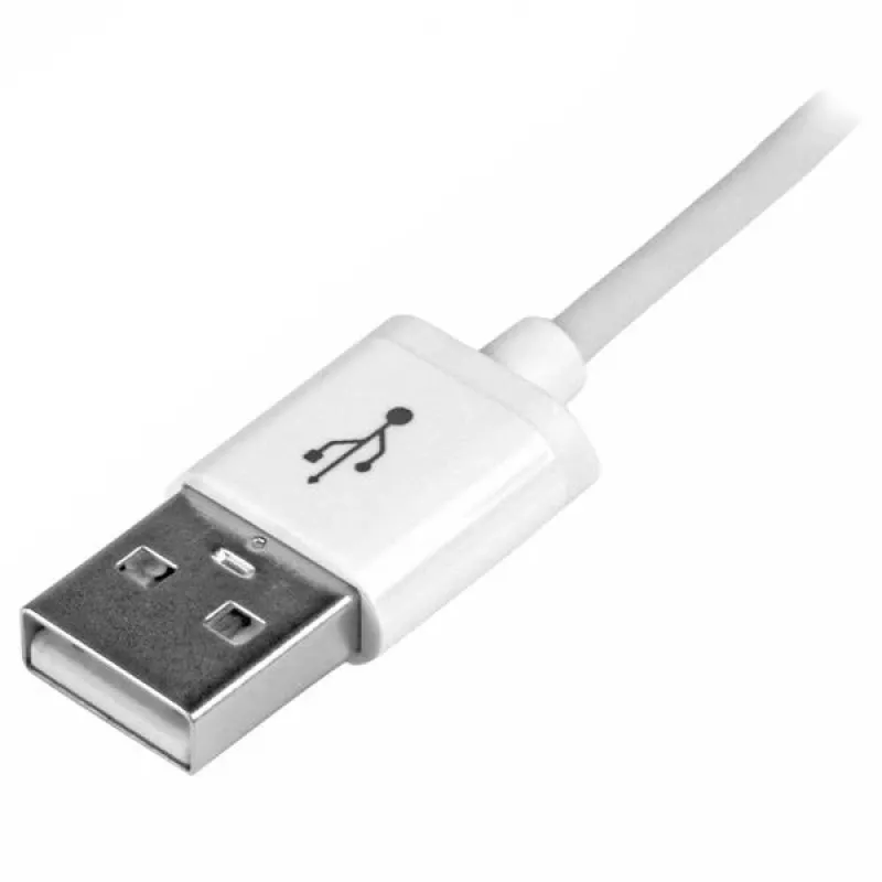 StarTech.com 1 m USB-Lightning-kaapeli – latauskaapeli iPhone/iPad/iPod – Lightning-USB-kaapeli pikalatauksella – Apple MFi -sertifioitu – valkoinen