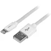 StarTech.com 2 m (6 ft.) USB-Lightning-kaapeli - pitkä iPhone / iPad / iPod latauskaapeli - Lightning-USB-kaapeli - Apple MFi -sertifioitu - valkoinen