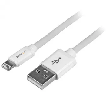 StarTech.com 2 m (6 ft.) USB-Lightning-kaapeli - pitkä iPhone / iPad / iPod latauskaapeli - Lightning-USB-kaapeli - Apple MFi -sertifioitu - valkoinen