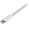 StarTech.com 2 m (6 ft.) USB-Lightning-kaapeli - pitkä iPhone / iPad / iPod latauskaapeli - Lightning-USB-kaapeli - Apple MFi -sertifioitu - valkoinen